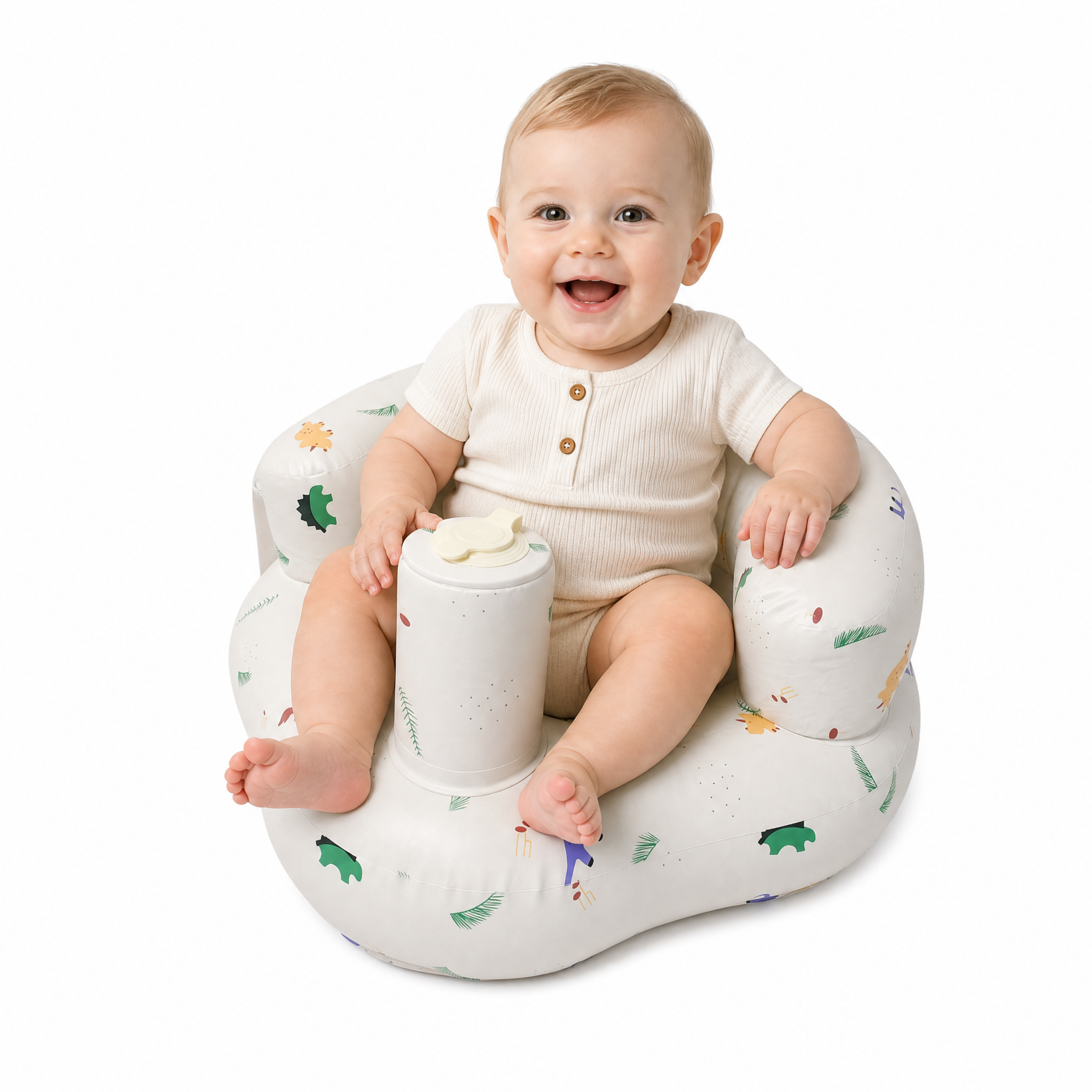 Inflatable Baby Seat with Built-in Pump（No Headrest）
